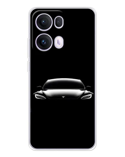 Чехол для OPPO Reno13 Pro с картинкой «Фары Tesla Night» Чехол для OPPO Reno13 Pro с картинкой «Фары Tesla Night»