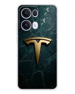 Чехол для OPPO Reno13 Pro с картинкой «Мраморная Tesla Gold» Чехол для OPPO Reno13 Pro с картинкой «Мраморная Tesla Gold»