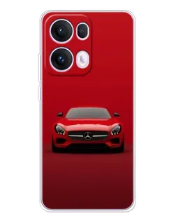 Чехол для OPPO Reno13 Pro с картинкой «Красный Mercedes AMG»