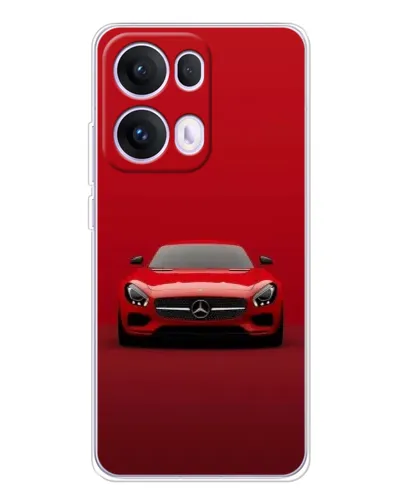Чехол для OPPO Reno13 Pro с картинкой «Красный Mercedes AMG»