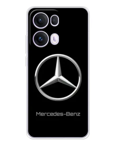 Чехол для OPPO Reno13 Pro с картинкой «Mercedes Silver Logo»