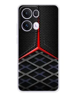 Чехол для OPPO Reno13 Pro с картинкой «Mercedes Carbon Grid»