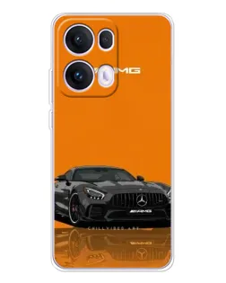 Чехол для OPPO Reno13 Pro с картинкой «Оранжевый Mercedes AMG»