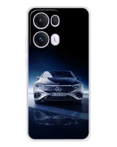 Чехол для OPPO Reno13 Pro с картинкой «Ночной Mercedes EQ»