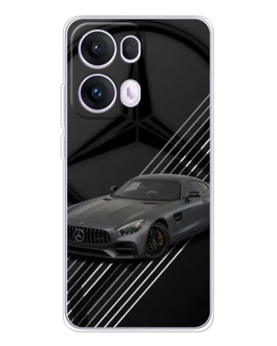 Чехол для OPPO Reno13 Pro с картинкой «Mercedes AMG — графика»