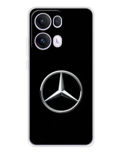 Чехол для OPPO Reno13 Pro с картинкой «Mercedes классический лого»