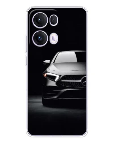 Чехол для OPPO Reno13 Pro с картинкой «Свет фар Mercedes»