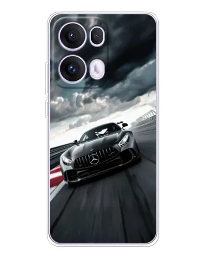 Чехол для OPPO Reno13 Pro с картинкой «Гоночный Mercedes AMG»