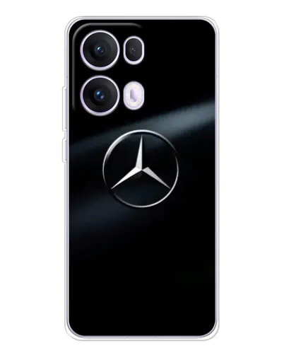Чехол для OPPO Reno13 Pro с картинкой «Mercedes на металле» Чехол для OPPO Reno13 Pro с картинкой «Mercedes на металле»