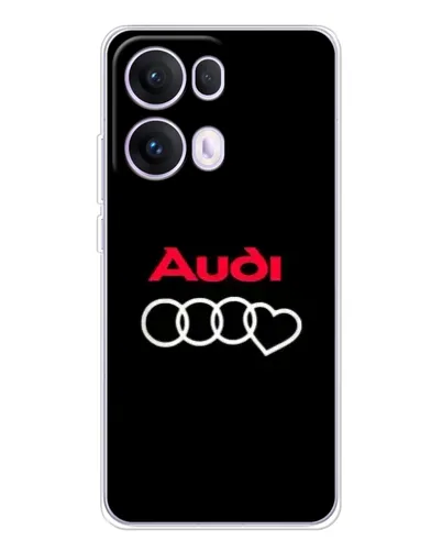 Чехол для OPPO Reno13 Pro с картинкой «Логотип Audi Heart»