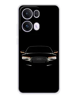 Чехол для OPPO Reno13 Pro с картинкой «Audi — ночной контур»