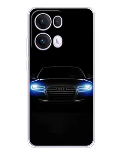 Чехол для OPPO Reno13 Pro с картинкой «Audi в неоне»