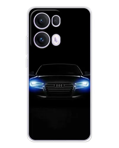 Чехол для OPPO Reno13 Pro с картинкой «Audi в неоне»