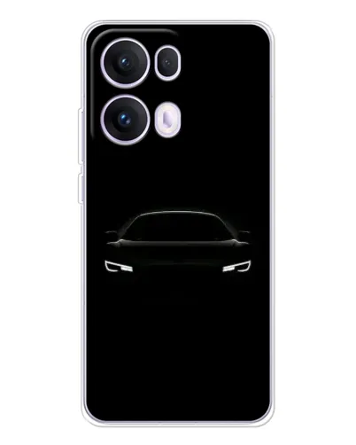 Чехол для OPPO Reno13 Pro с картинкой «Взгляд Audi в темноте»
