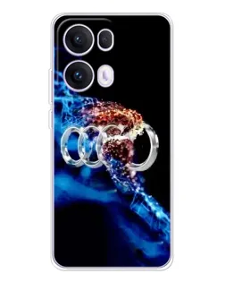 Чехол для OPPO Reno13 Pro с картинкой «Энергия лого Audi»