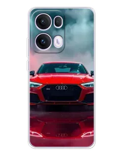 Чехол для OPPO Reno13 Pro с картинкой «Audi RS — красный стиль»