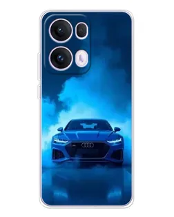 Чехол для OPPO Reno13 Pro с картинкой «Audi — голубая энергия»