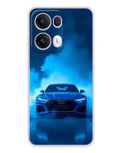 Чехол для OPPO Reno13 Pro с картинкой «Audi — голубая энергия»