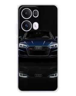 Чехол для OPPO Reno13 Pro с картинкой «Audi — ночное отражение»
