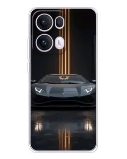 Чохол для OPPO Reno13 Pro з картинкою «Lamborghini золоті лінії» Чохол для OPPO Reno13 Pro з картинкою «Lamborghini золоті лінії»