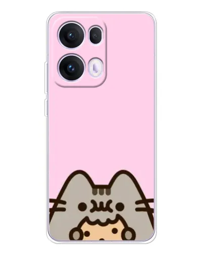Чехол для OPPO Reno13 Pro с картинкой «Pusheen и печенье»