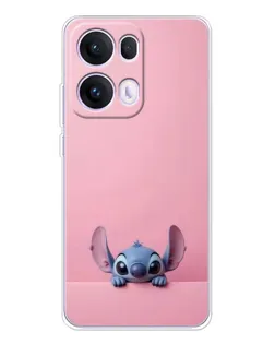 Чехол для OPPO Reno13 Pro с картинкой «Stitch выглядывает»