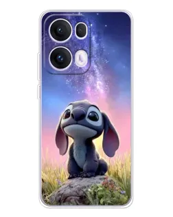Чехол для OPPO Reno13 Pro с картинкой «Стич на рассвете»