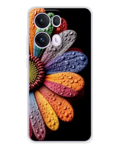 Чехол для OPPO Reno13 Pro с картинкой «Радужный цветок»