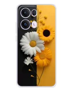 Чохол для OPPO Reno13 Pro з картинкою «Соняшник та ромашка» Чохол для OPPO Reno13 Pro з картинкою «Соняшник та ромашка»