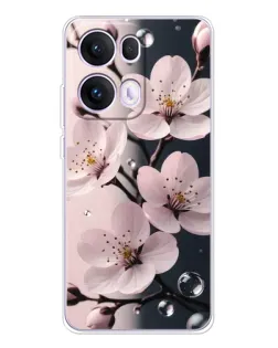 Чохол для OPPO Reno13 Pro з картинкою «Ніжня сакура та краплі» Чохол для OPPO Reno13 Pro з картинкою «Ніжня сакура та краплі»