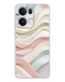 Чехол для OPPO Reno13 Pro с картинкой «Пастельные нежные волны»