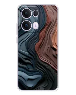Чехол для OPPO Reno13 Pro с картинкой «Цветные волны каньона»