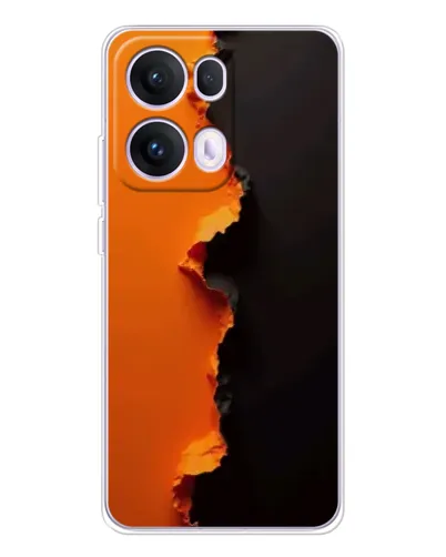 Чехол для OPPO Reno13 Pro с картинкой «Оранжевый разлом» Чехол для OPPO Reno13 Pro с картинкой «Оранжевый разлом»