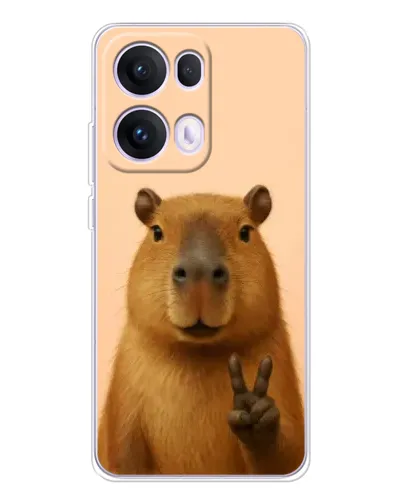 Чехол для OPPO Reno13 Pro с картинкой «Капибара виктория» Чехол для OPPO Reno13 Pro с картинкой «Капибара виктория»