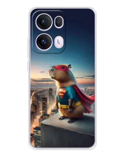 Чехол для OPPO Reno13 Pro с картинкой «Капи-мен супергерой» Чехол для OPPO Reno13 Pro с картинкой «Капи-мен супергерой»