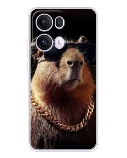 Чохол для OPPO Reno13 Pro з картинкою «Капібара золотий ланцюг» Чохол для OPPO Reno13 Pro з картинкою «Капібара золотий ланцюг»