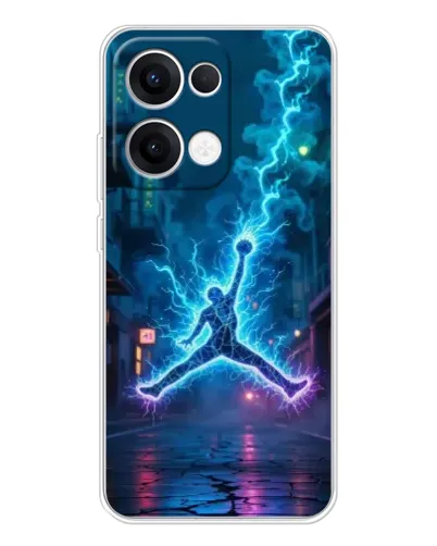 Чехол для OPPO Reno13 с картинкой «Jordan Gold Jumpman»