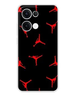 Чехол для OPPO Reno13 с картинкой «Jordan Red Pattern» Чехол для OPPO Reno13 с картинкой «Jordan Red Pattern»