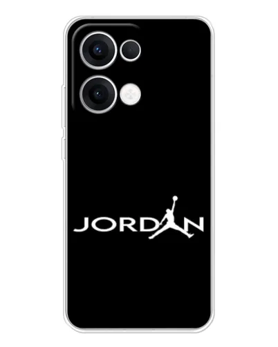 Чехол для OPPO Reno13 с картинкой «Jordan White Logo»