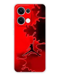 Чехол для OPPO Reno13 с картинкой «Jordan Red Smoke»