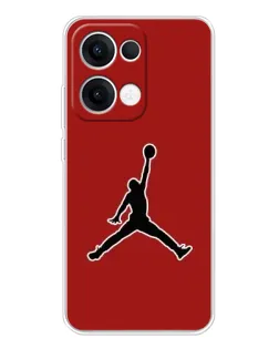 Чехол для OPPO Reno13 с картинкой «Jordan Red Back»