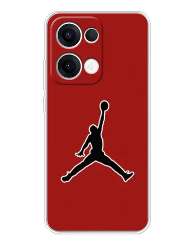 Чехол для OPPO Reno13 с картинкой «Jordan Red Back»