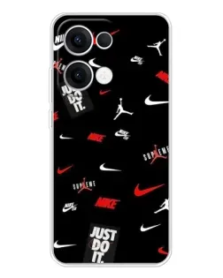 Чехол для OPPO Reno13 с картинкой «Nike Mix Pattern»