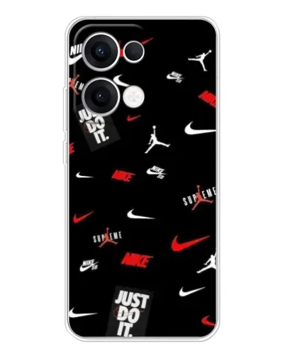 Чехол для OPPO Reno13 с картинкой «Nike Mix Pattern»
