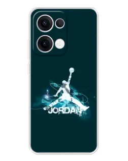 Чехол для OPPO Reno13 с картинкой «Jordan Blue Fire»