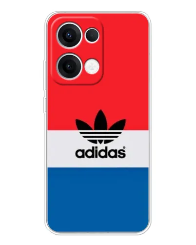 Чехол для OPPO Reno13 с картинкой «Ретро блоки Adidas»