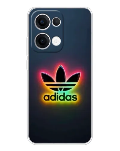 Чехол для OPPO Reno13 с картинкой «Неоновый Adidas»