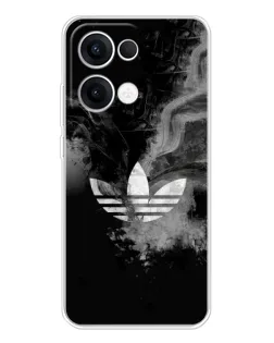 Чехол для OPPO Reno13 с картинкой «Абстрактный дым Adidas»