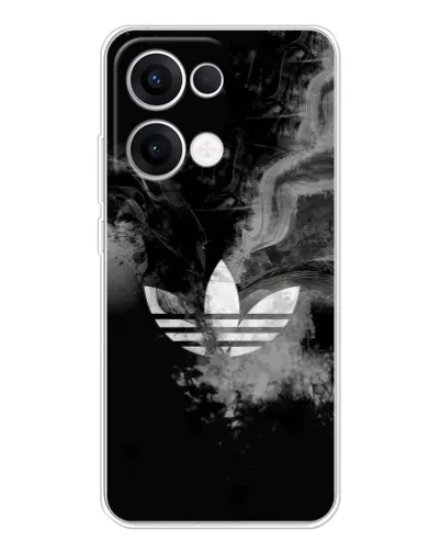 Чехол для OPPO Reno13 с картинкой «Абстрактный дым Adidas»