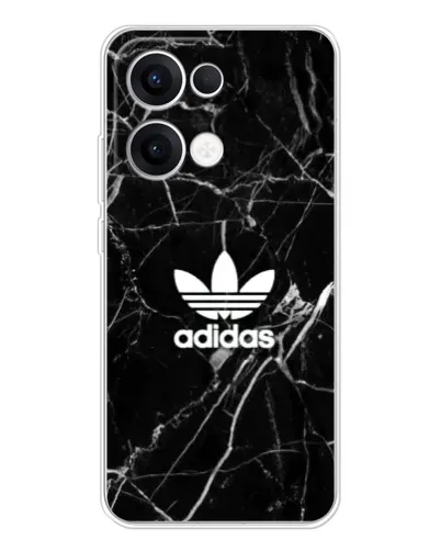 Чехол для OPPO Reno13 с картинкой «Белый мрамор Adidas»